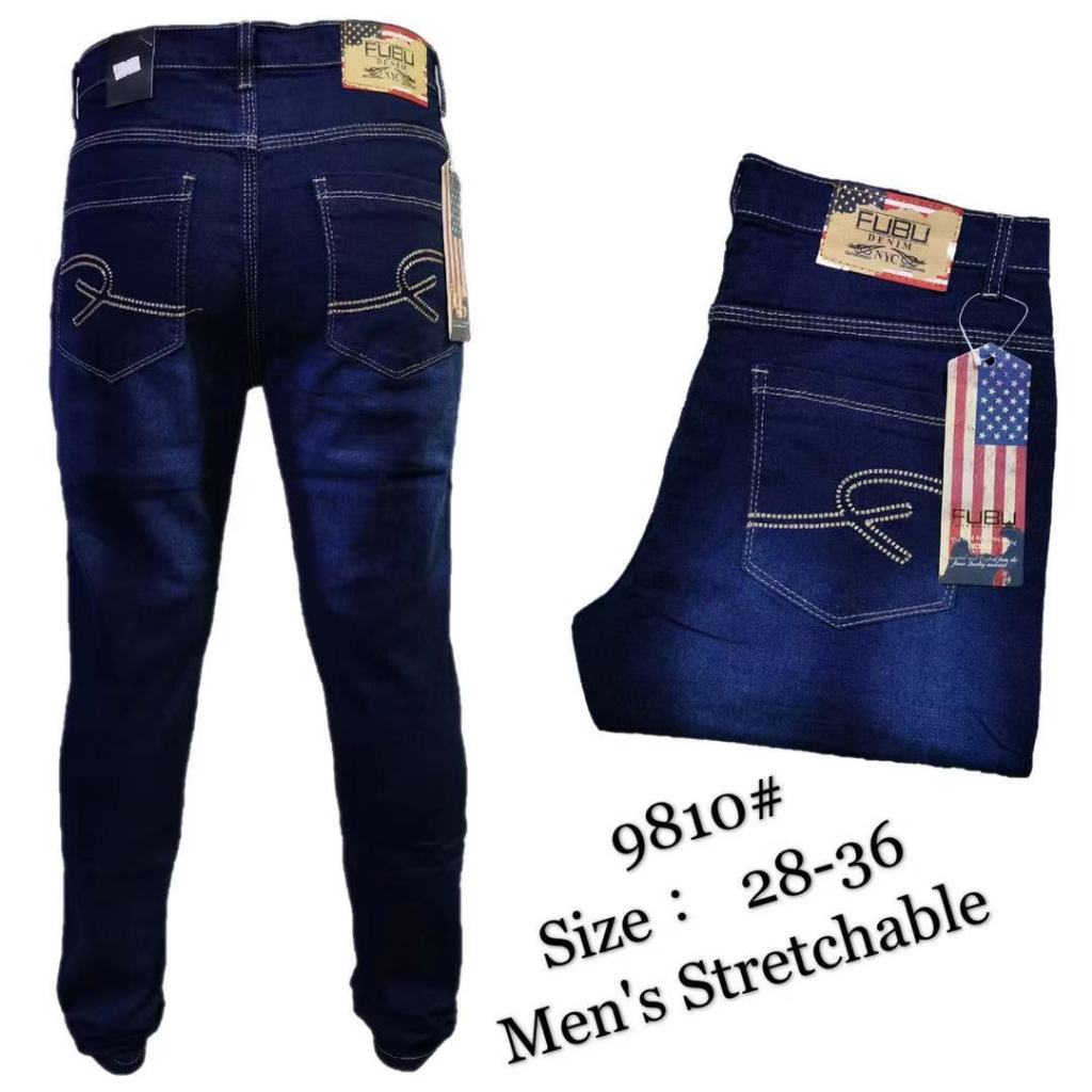 9810Pants Stretchable Straight Cut Jeans for Men Shopee Philippines