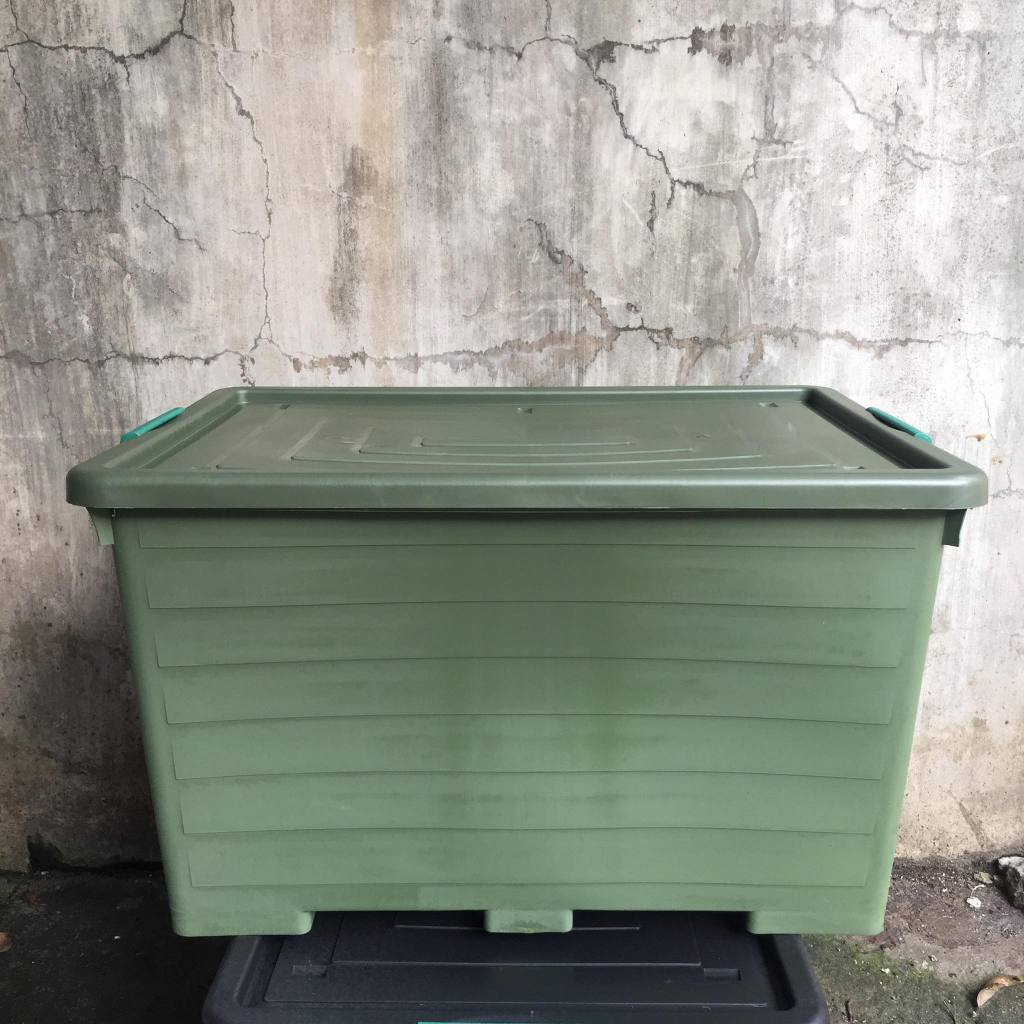 120L Heavy Duty Storage box with wheels and handle/storage(/basket ...