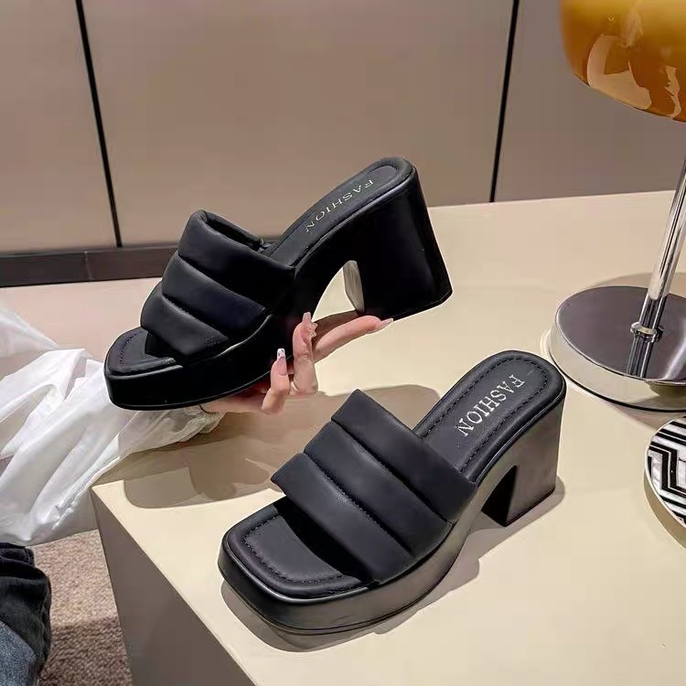 Ins Rubber Wedge Sandals For Women Mia888 Shopee Philippines