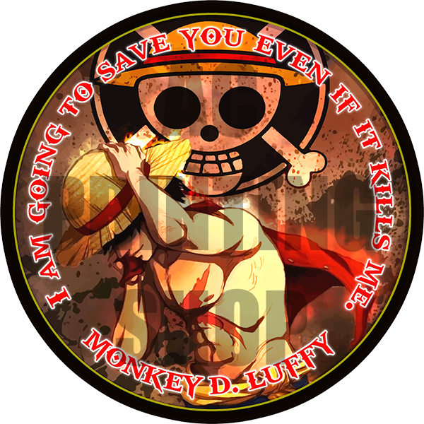 LUFFY BIG SIZE WATERPROOF STICKERS LAMINATED | Shopee Philippines