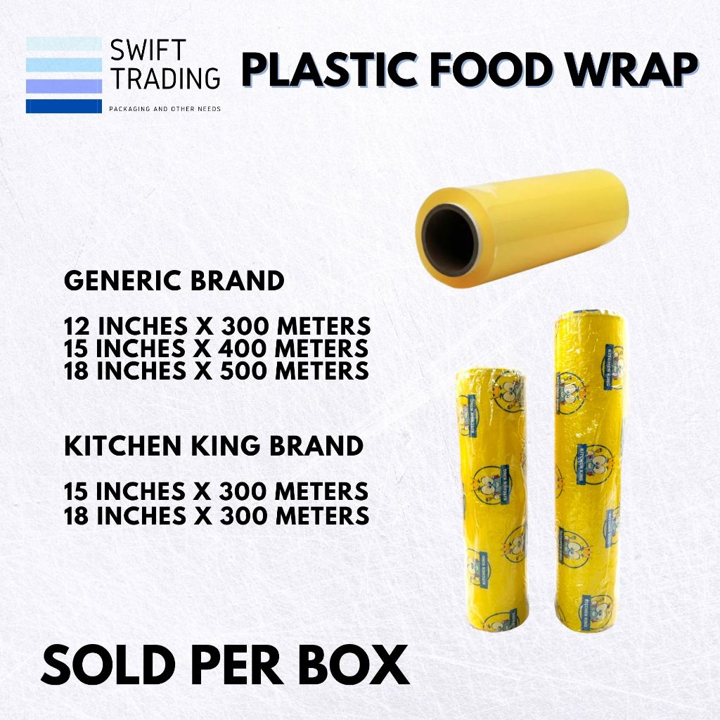 [ 6 PCS] Food Wrap / Cling Wrap / Plastic Food Packaging Wrap / Non