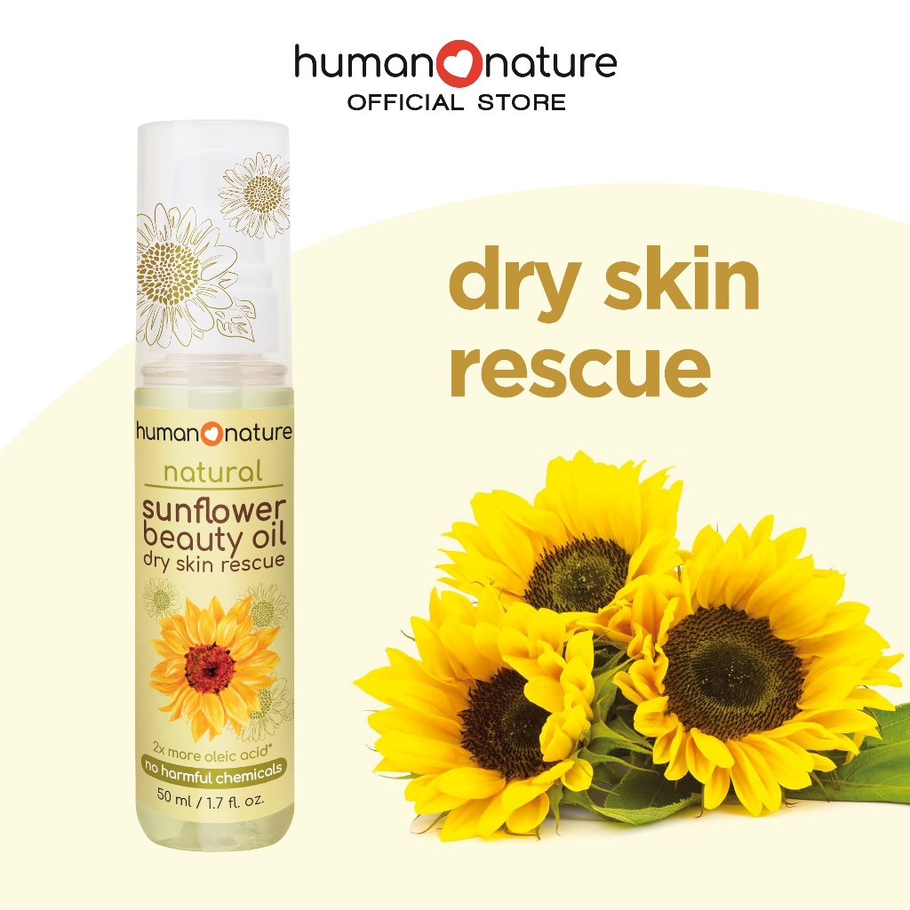 Human Nature Sunflower Beauty Oil Dry Skin Rescue 50ml Shopee Philippines