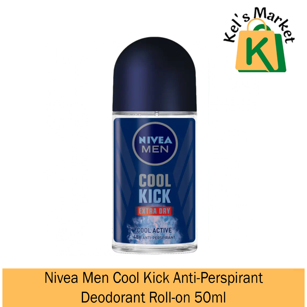 Nivea Men Cool Kick Anti Perspirant Deodorant Roll On 50ml Shopee