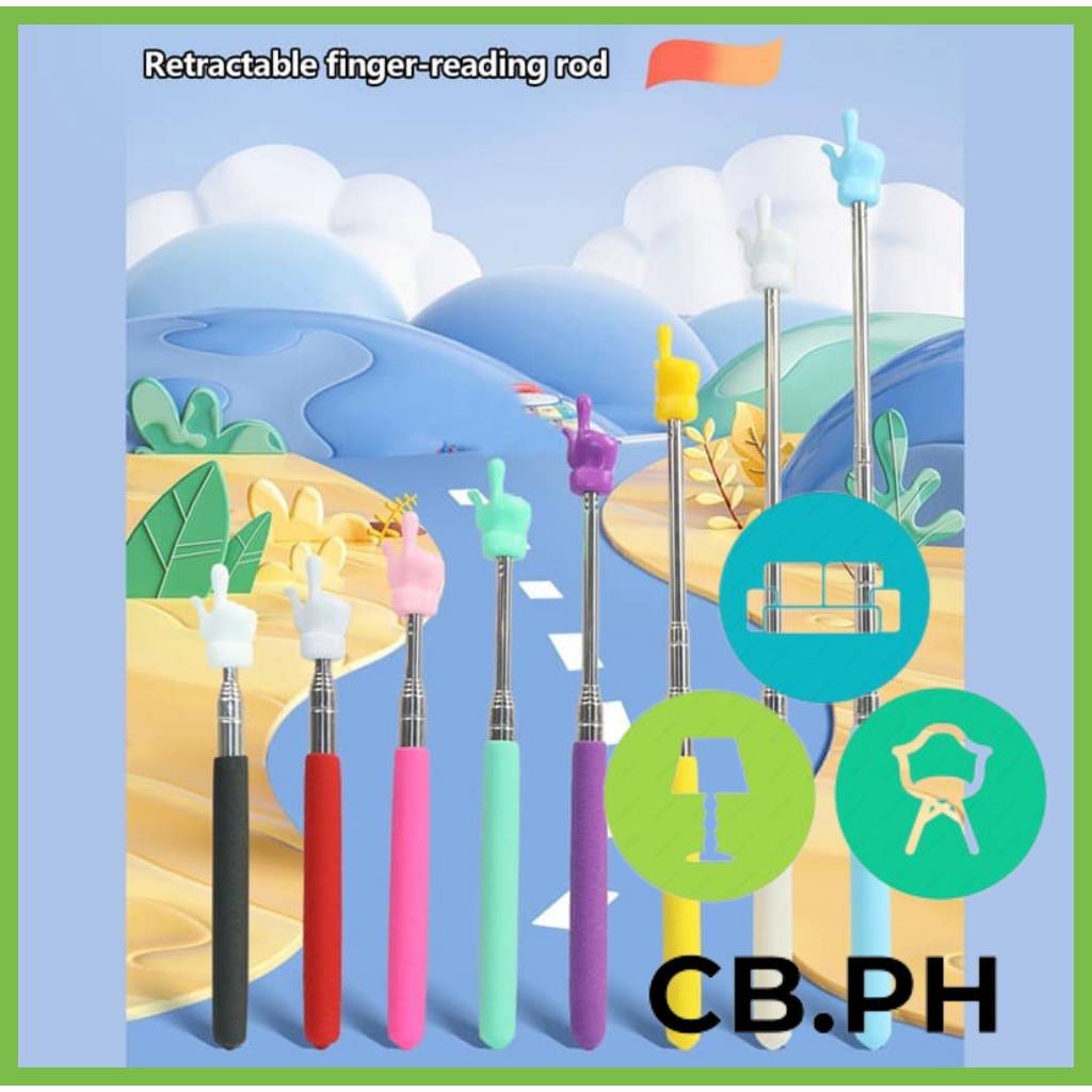CB.PH Telescopic Teachers Pointer Rod Finger Design Retractable ...