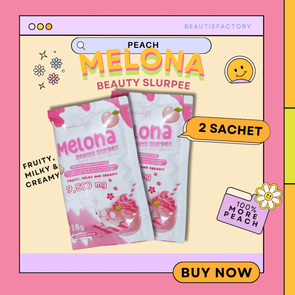 Peach MELONA BEAUTY SLURPEE Fruity Milky Creamy Beautie Factory