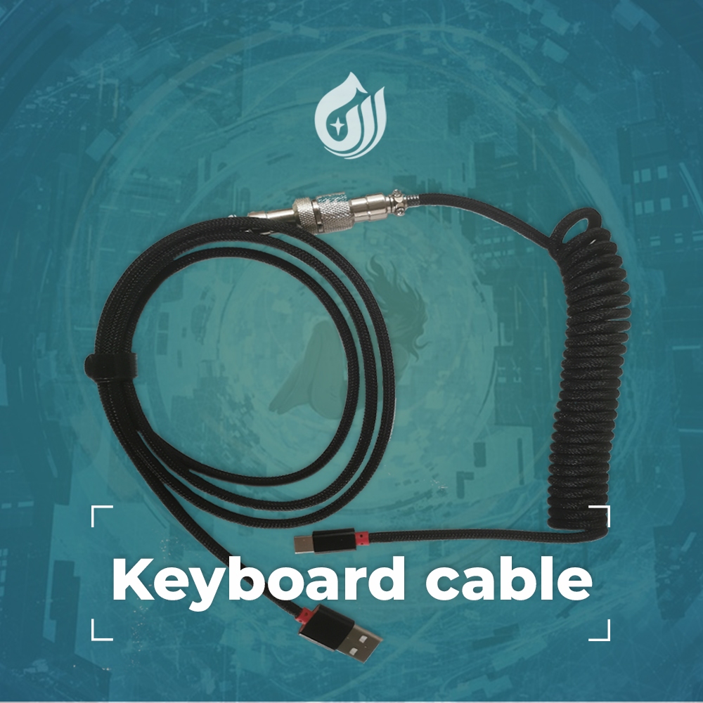 Coiled Cable For Mechanical Keyboard Custom Coiled Cable Wire Usb Type 