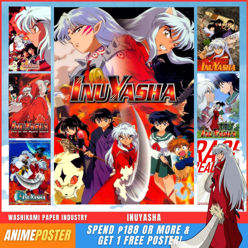 Inuyasha A4 Posters Official Anime Posters / Sticker Poster WASHIKAMI