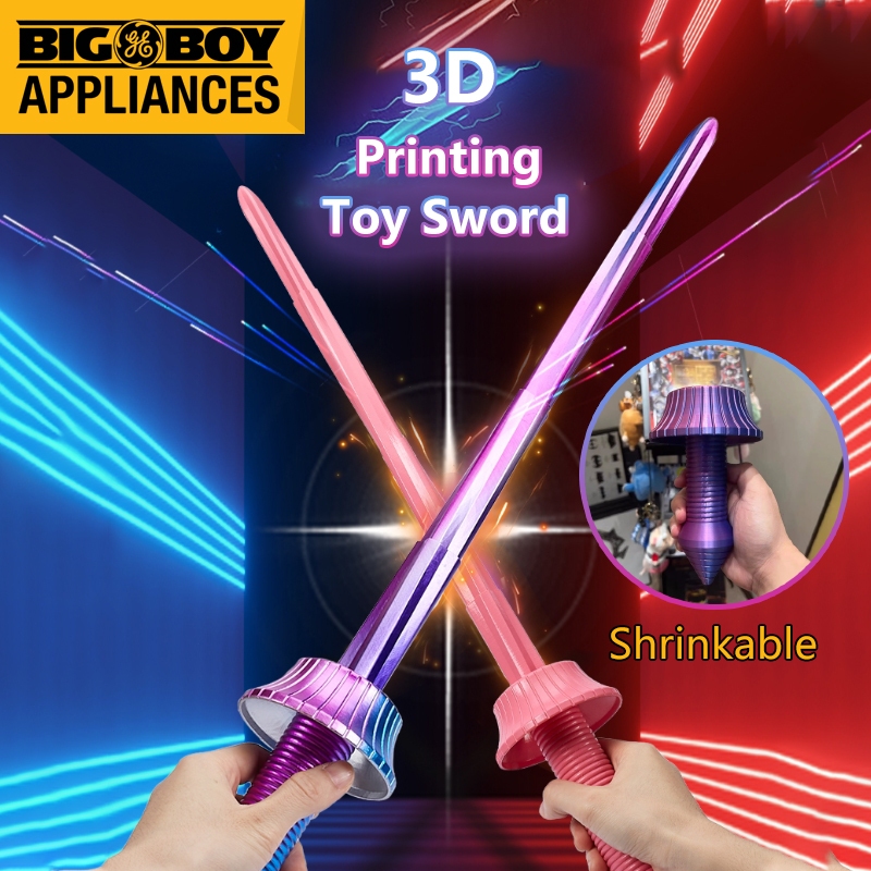 3D Printing Extendable Katana Gravity Telescopic Knife Stress Relief