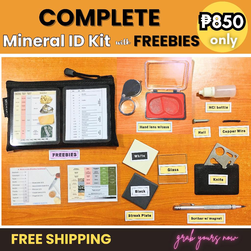 thumbnail image 2 of Mineral ID Kit - 13 Pieces - Includes Dropper Bottle, Streak 2 of 9