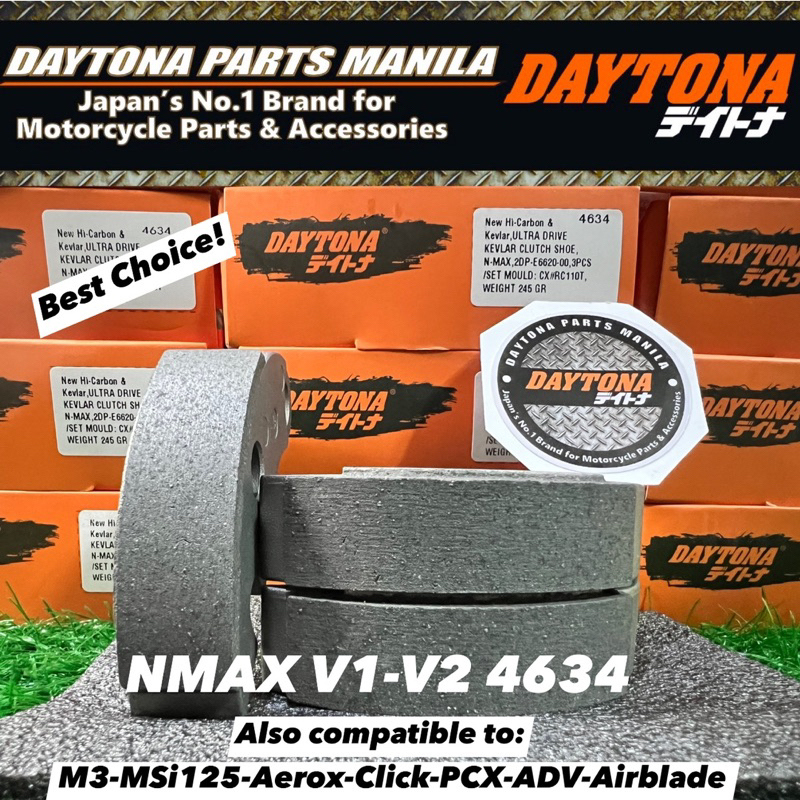 Daytona Clutch Lining 4634 Nmax PCX Aerox Airblade Click ADV M3 ...