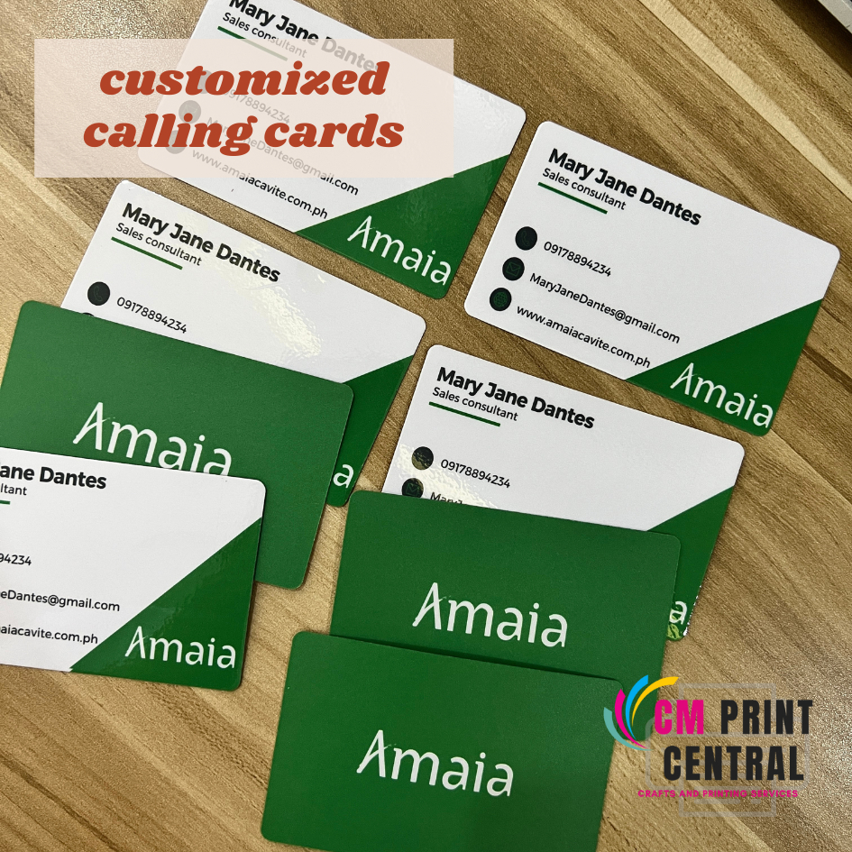 Customized calling cards business card thank you souvenir labels and