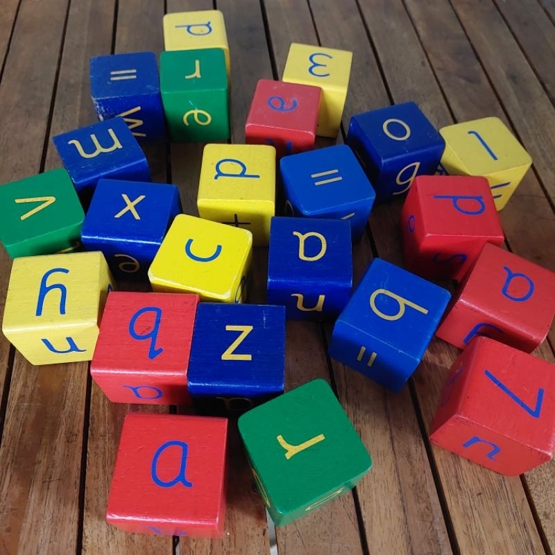 Tidlo wooden alphabet and numbers preloved 23pcs shopee philippines