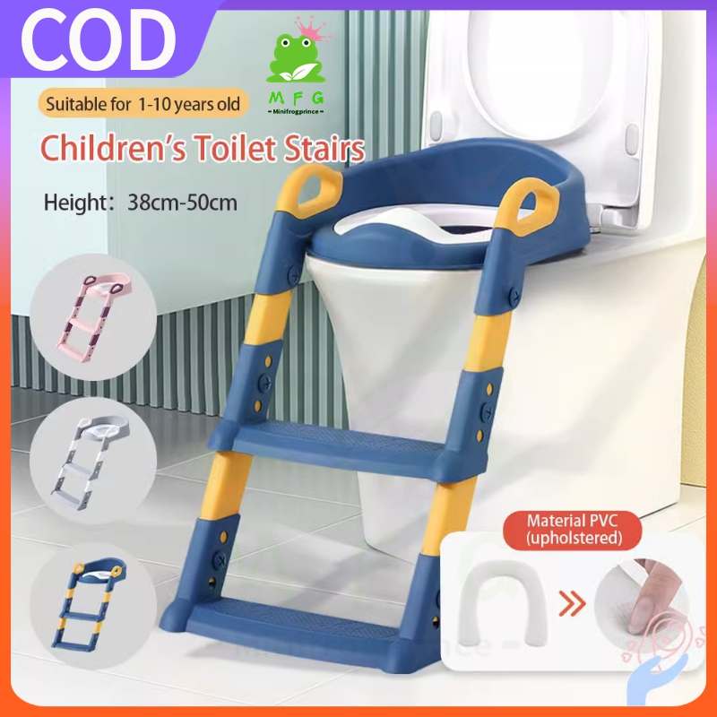 【COD】Adjustable Kids Toilet With Ladder Baby Toilet Seat Child Potty ...