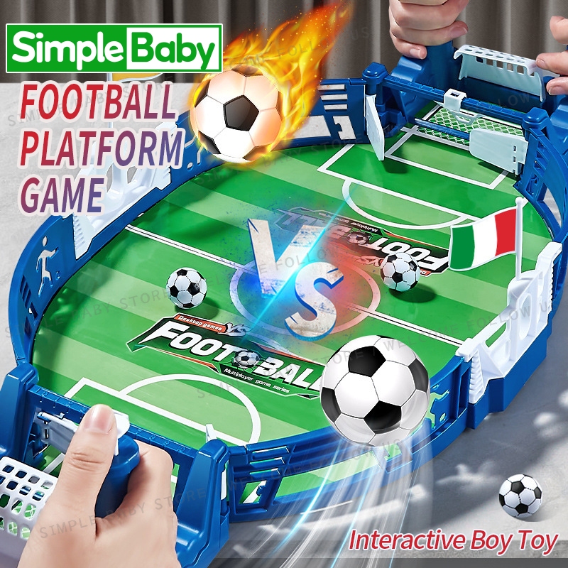 Mini Tabletop Soccer Shootout Game Arcade Style Football Table Game for