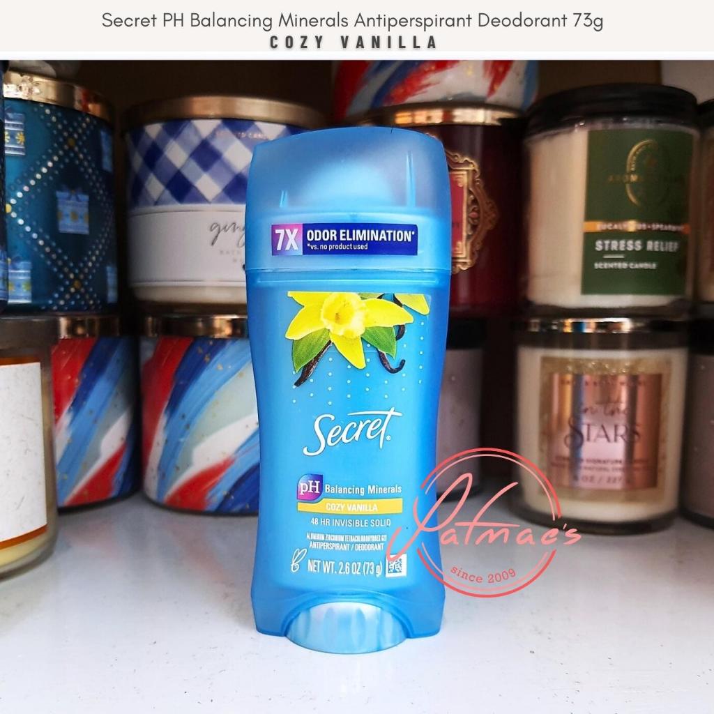 Secret Antiperspirant Deodorant Invisible Solid Cozy Vanilla PH ...