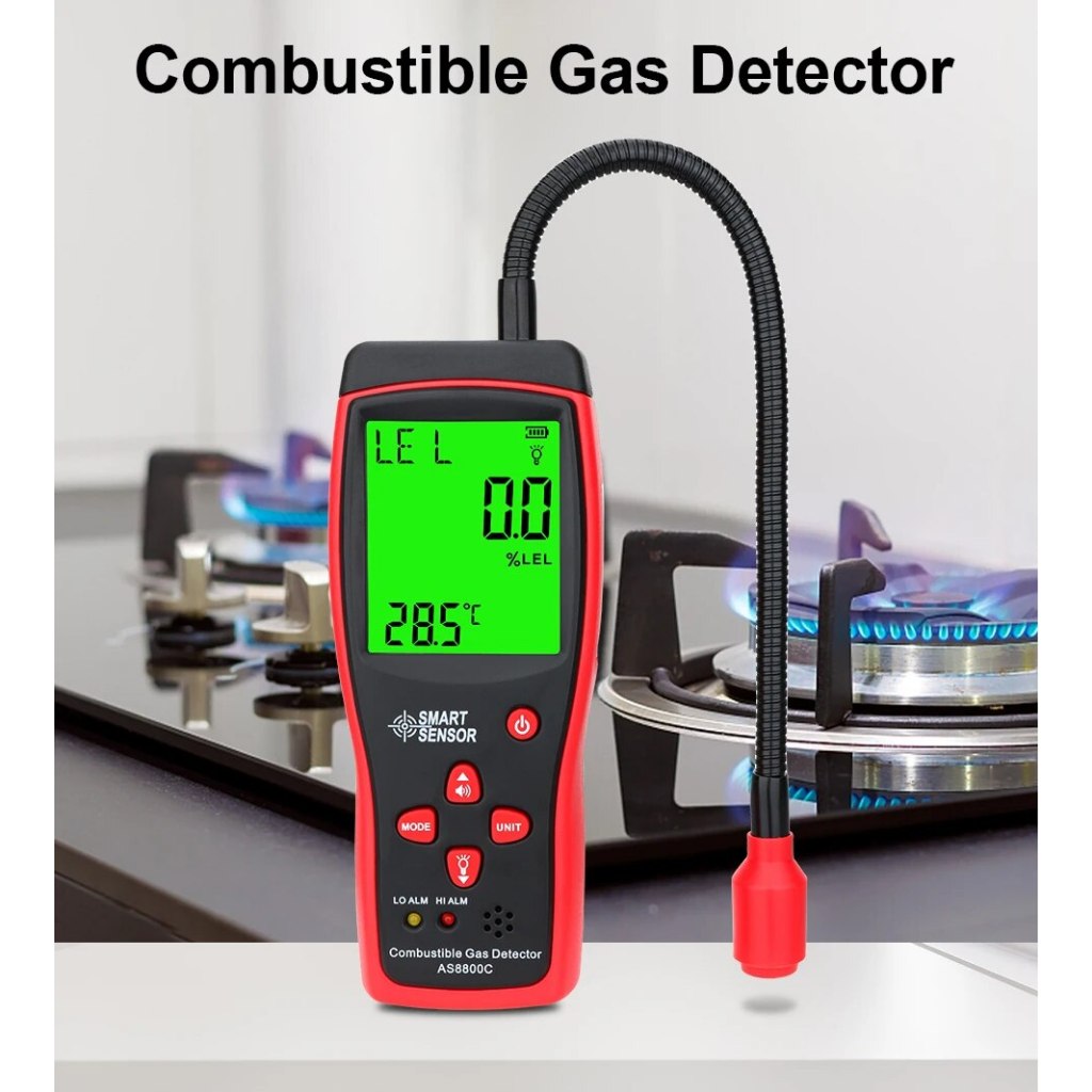 Smart Sensor Digital Combustible Gas Detector Gas Analyzer Flammable Gas Leak Meter Gas Tester