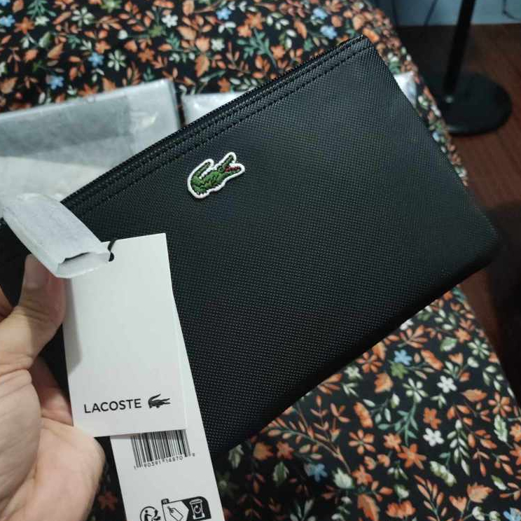 Lacoste pouch wallet sales
