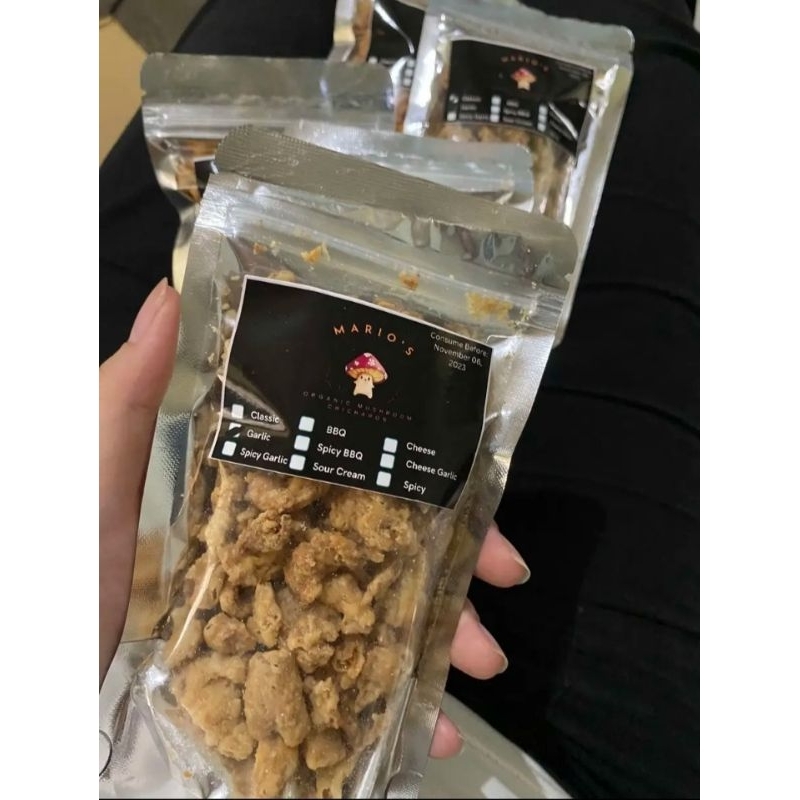 Mvg Crispy Organic Mushroom Chicharon 50gms Per Pack Shopee Philippines 6954