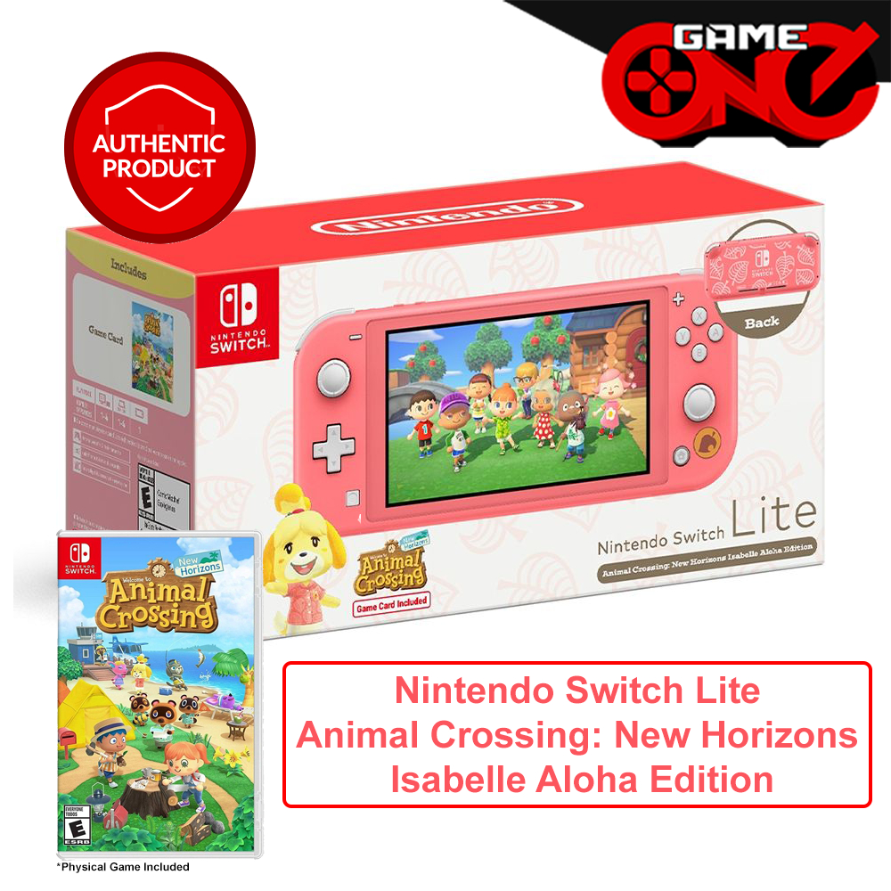 Nintendo Switch Lite - Animal Crossing: New Horizons Bundle - Isabelle's  Aloha Edition