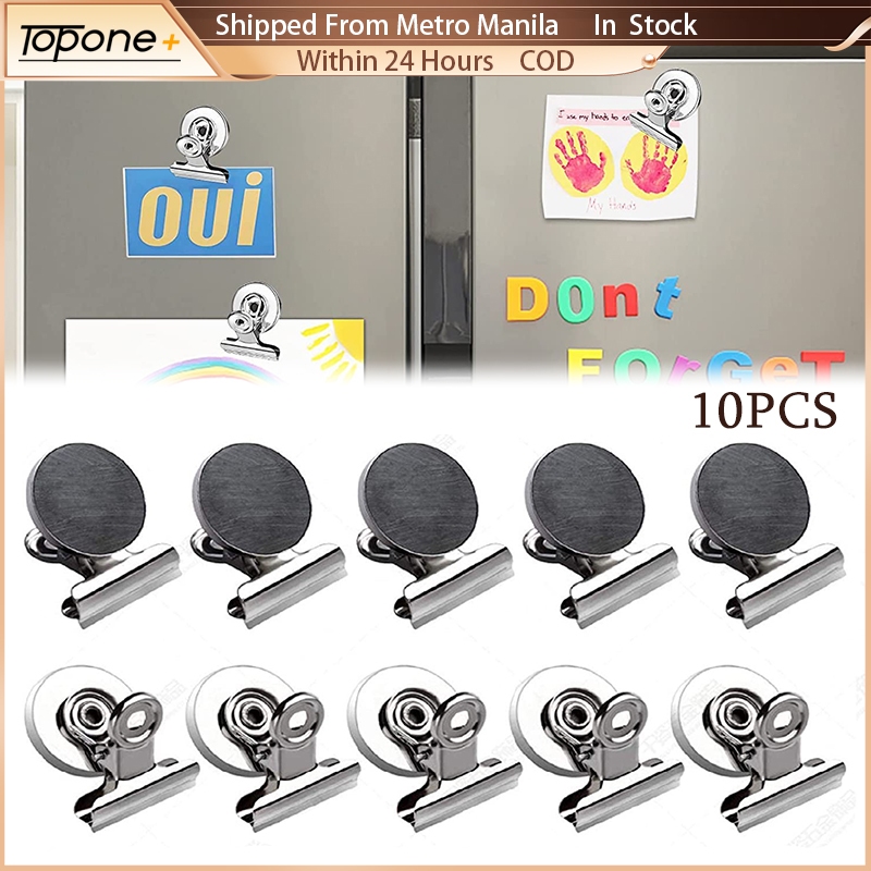 10pcs 30mm Fridge Strong Magnet Clips Message Note Clip Holder Office ...