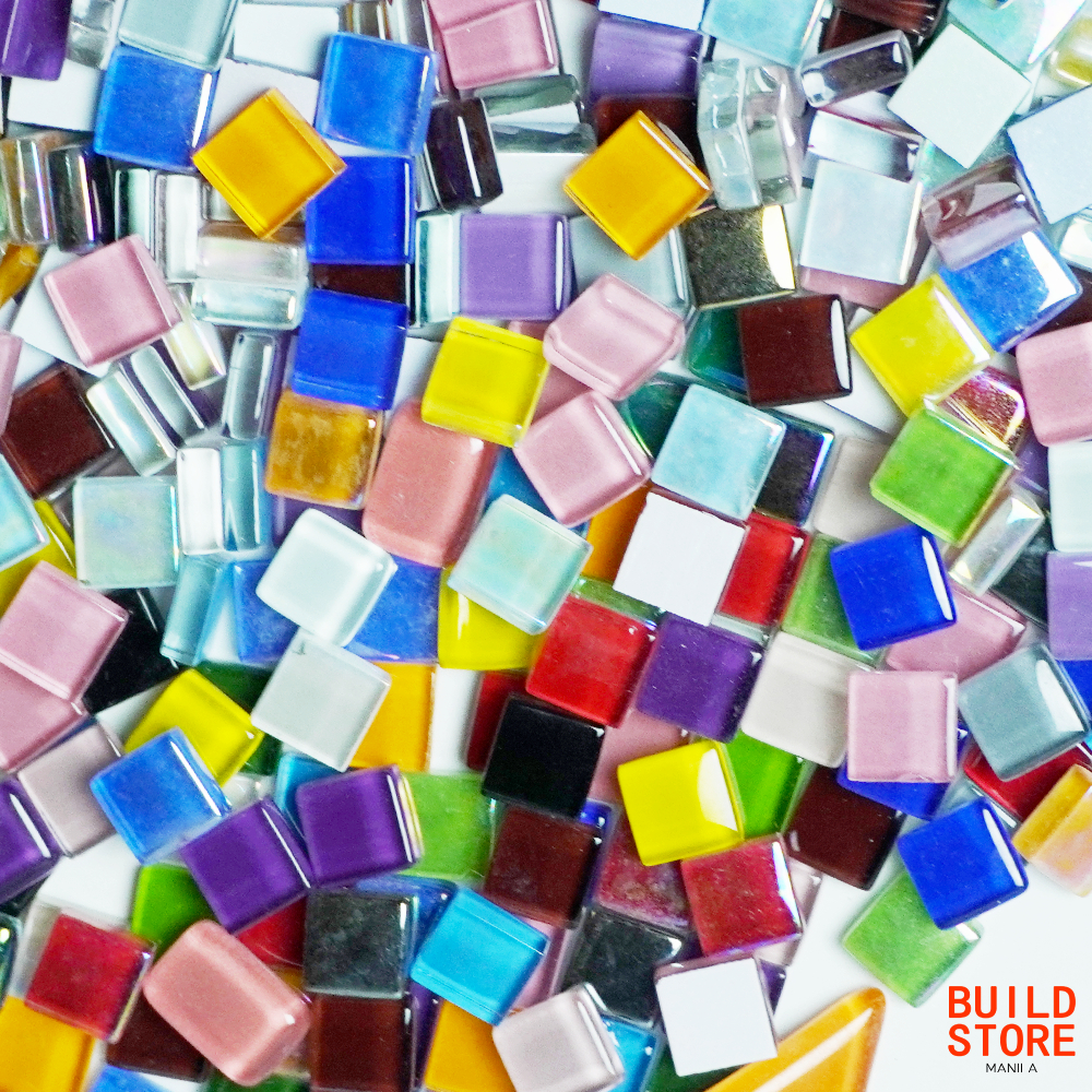 200g Colored Glass Tiles for DIY Arts and Crafts | Shopee Philippines