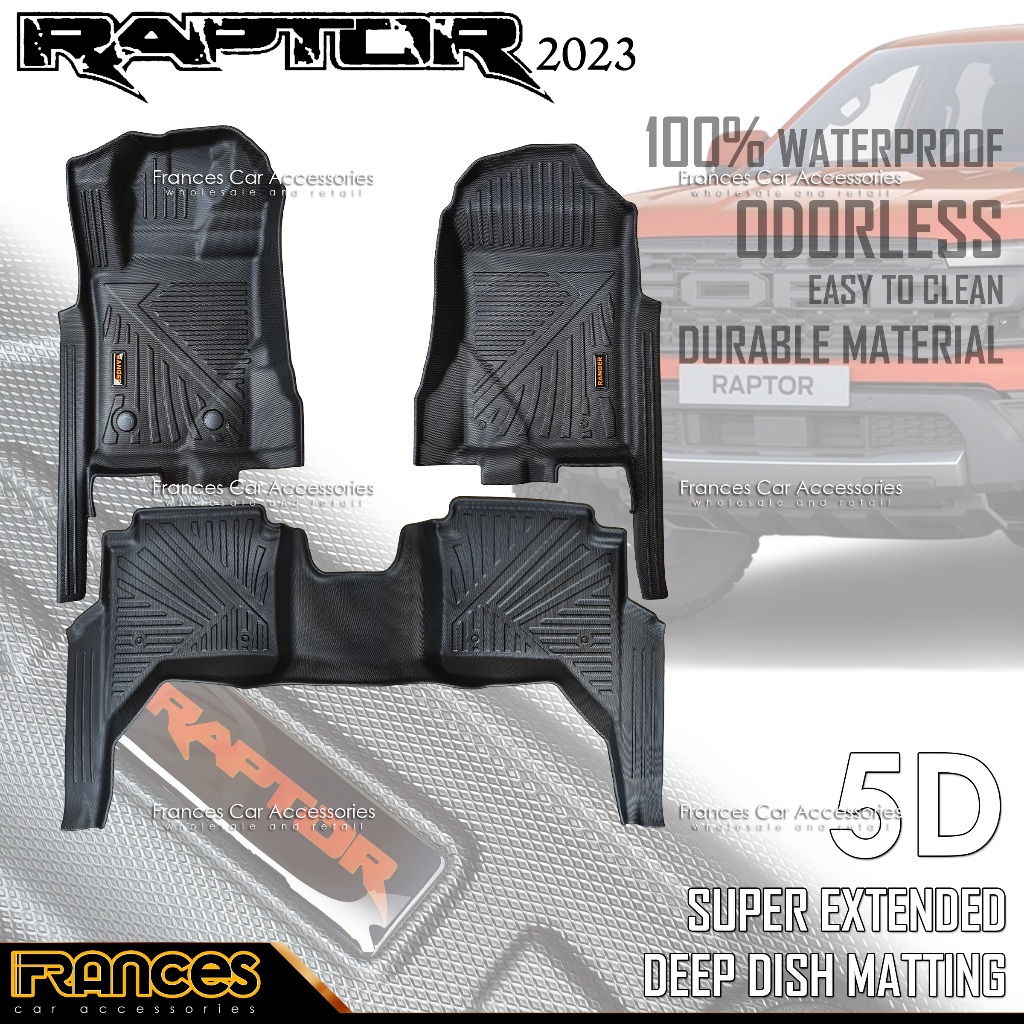 20232024 Ford Raptor Super Extended Thailand Made Deep Dish Matting