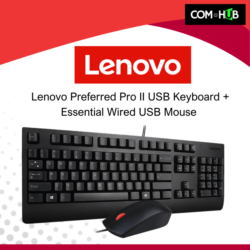 Com Hub PC | Lenovo Preferred Pro II USB Keyboard and Mouse Combo ...
