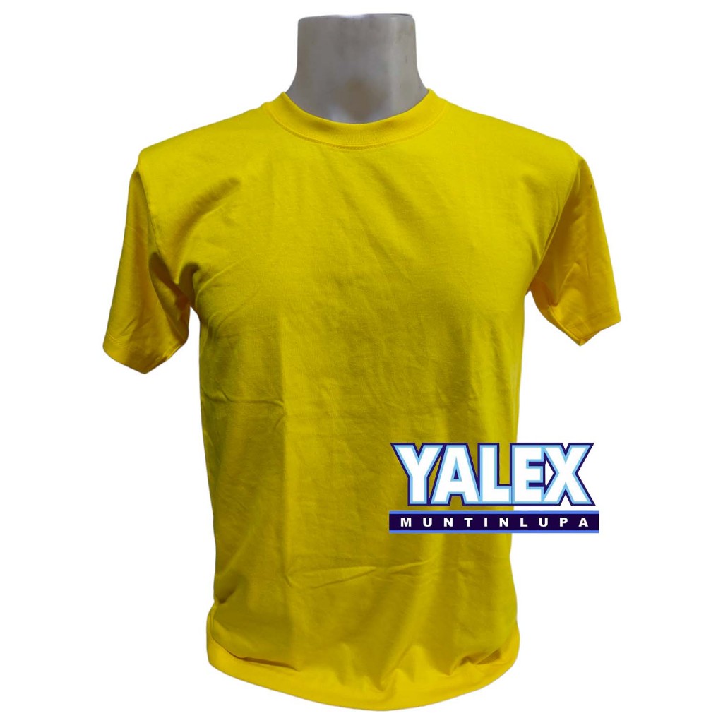 Canary yellow color tshirt plain shopee philippines