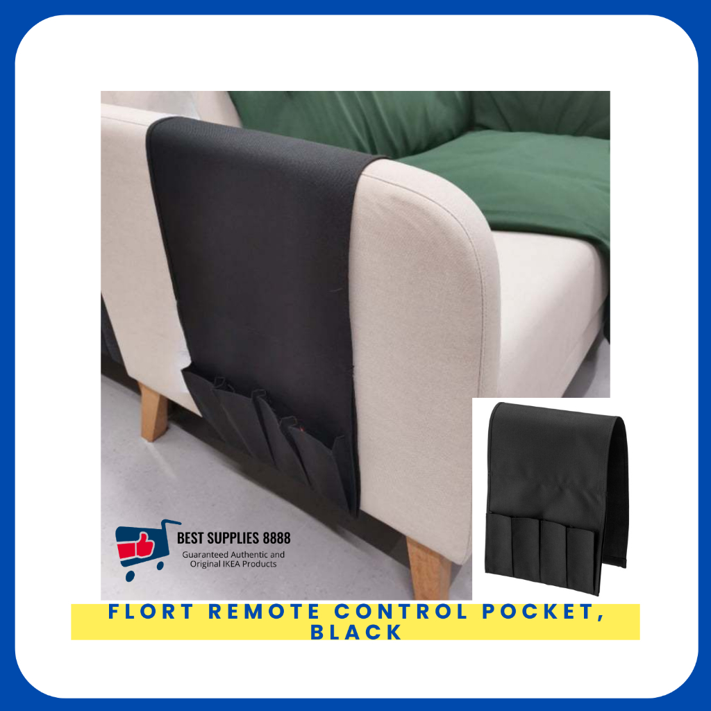 BestSupplies IKEA FLORT Remote control sofa pocket organizer, black