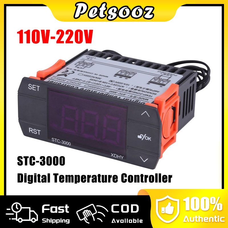 Yuuinnter STC-3000 110V-220V 30A Termostato Con Termostato Digitale Per Pressa Con Strumento Di Controllo Del Sensore