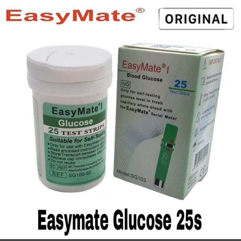 Easymate Glucose 25 strips | Shopee Philippines