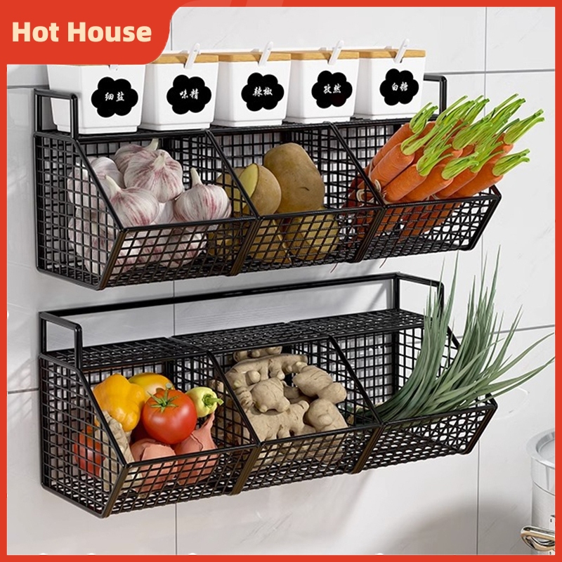 Kitchen Condiments Organizer Rack Wall Hanging Seasoning Storage Free