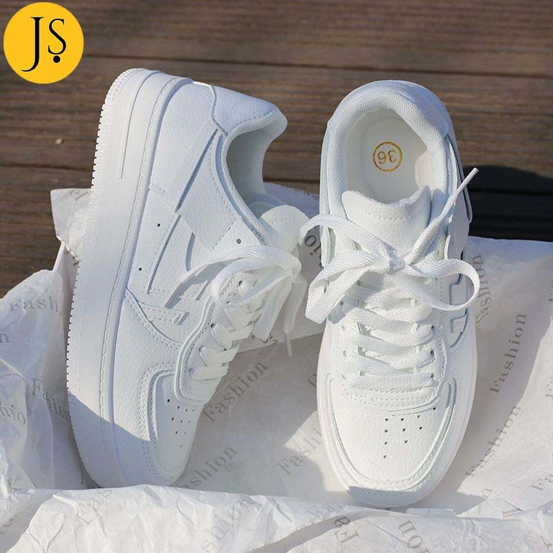 Julyya White Shoes for MEN and WOMEN Korean Thick Bottom Shopee Philippines
