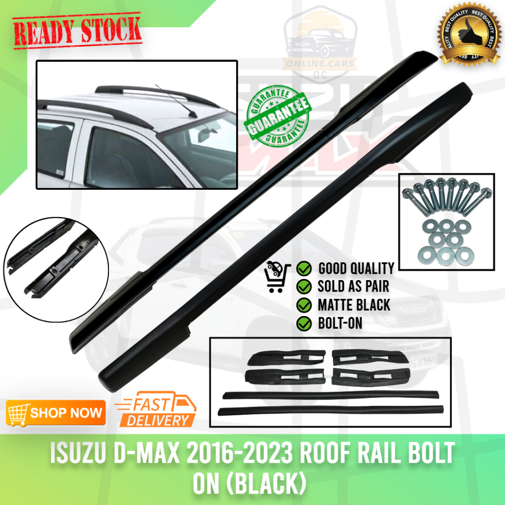 OC ISUZU D-MAX 2016+ Roof Rail Rack Carrier Bars Car Exterior ...