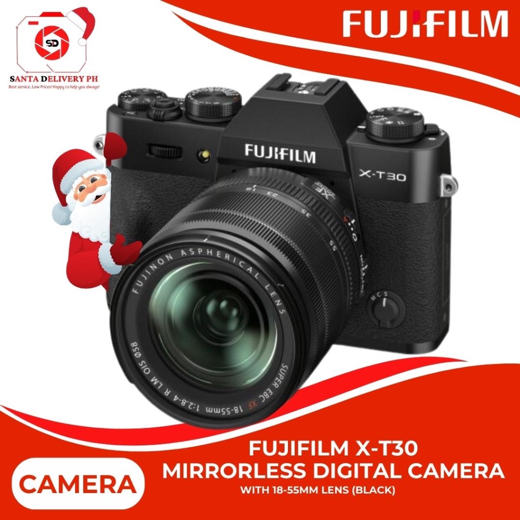 FUJIFILM XT30 Mirrorless Digital Camera with 1855mm Lens (Black