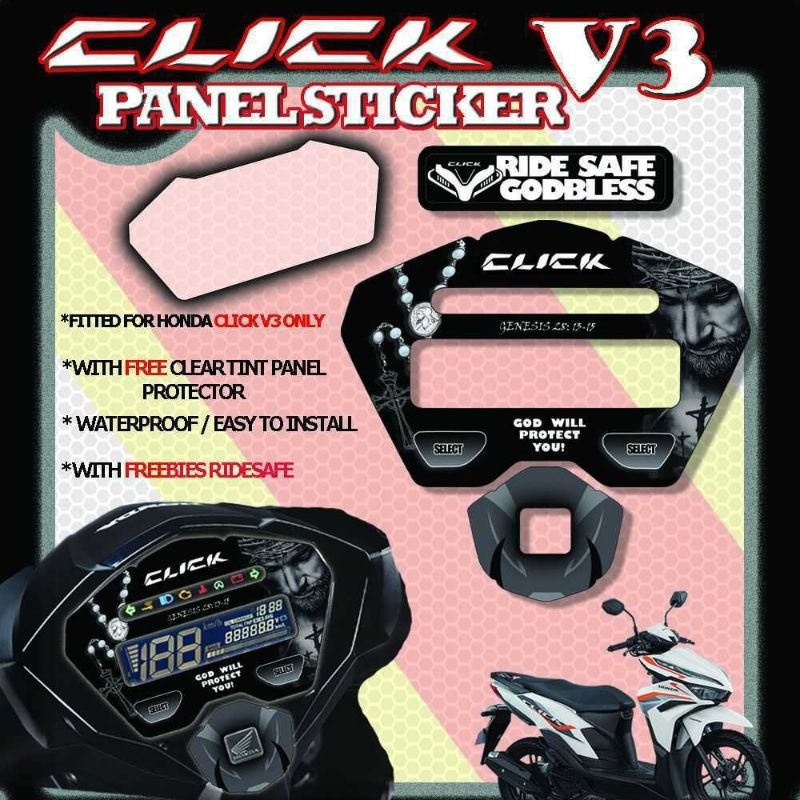 Honda click 125 V3 Panel Gauge Protector/panel gauge protector ...