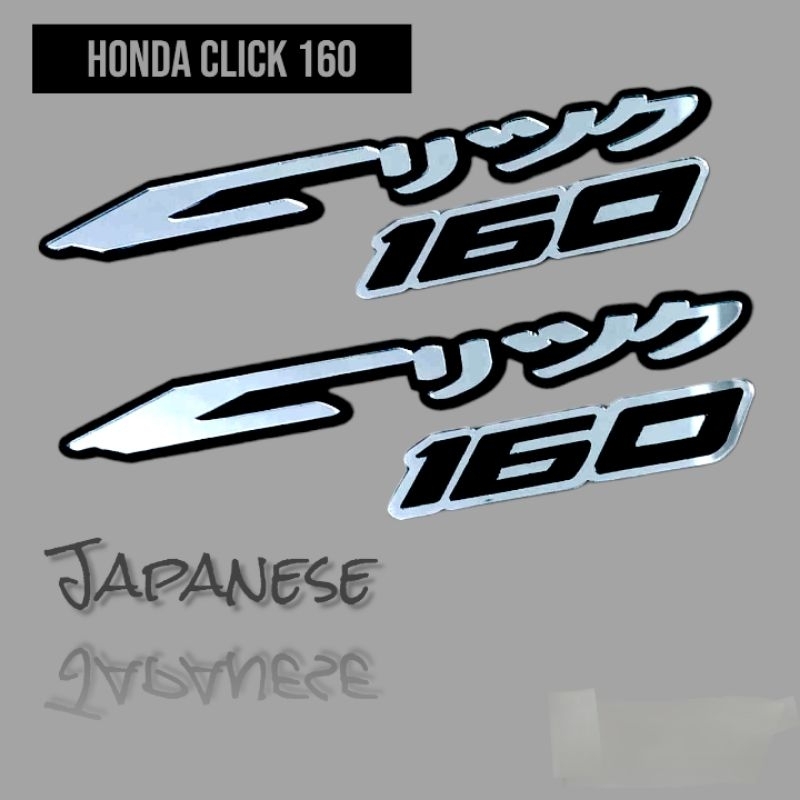 HONDA CLICK 160 Japanese Acrylic Emblem (SOLD BY PAIR) | Shopee Philippines