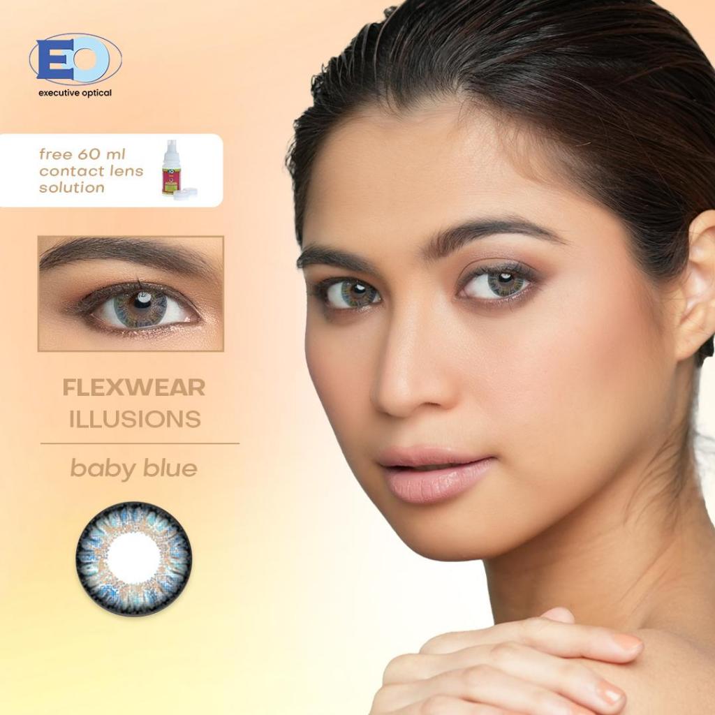 EO Flexwear Illusions Colored Contact Lens with FREE Solution BABY