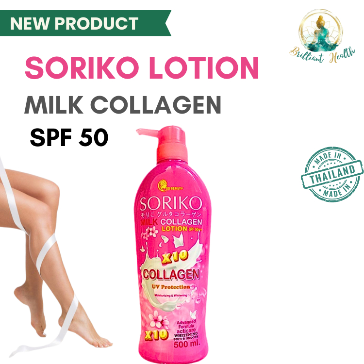 Soriko Milk Collagen Lotion SPF 50++ 500ml Sunscreen AHA BHA Skin Care ...