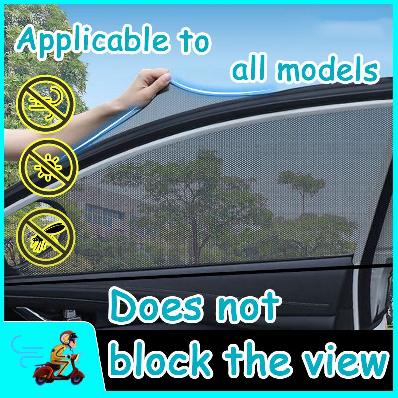 Universal Car mosquito net Breathable And Antidirect Sun Heatcar sun shade car window screen