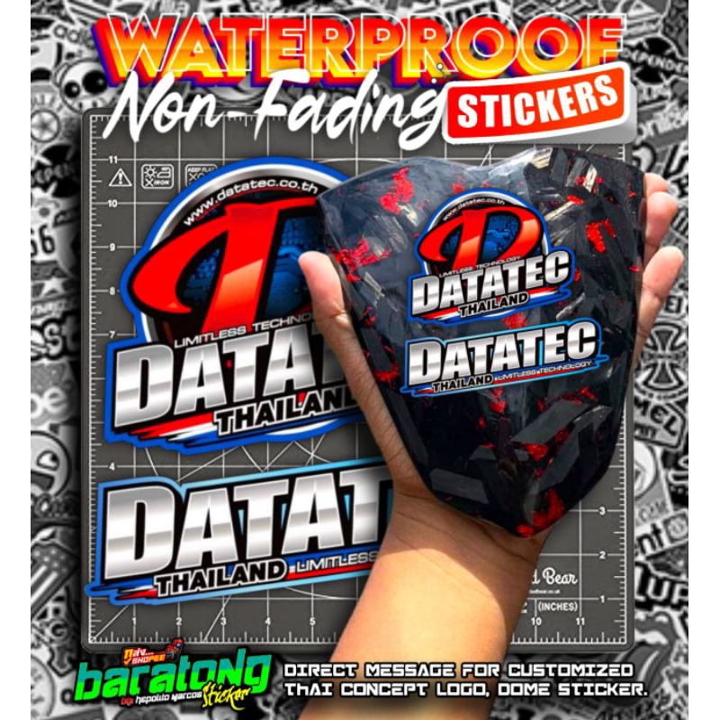 DATATECH THAILAND SET 3.5INCHES STICKERS | WATERPROOF NON-FADING VINYL ...