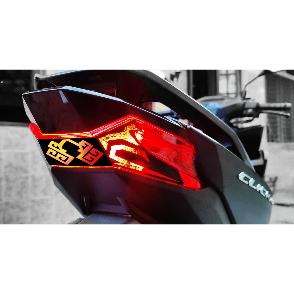 Tail Light Decal Sticker For Honda Click 160 Krakken Design | Shopee ...