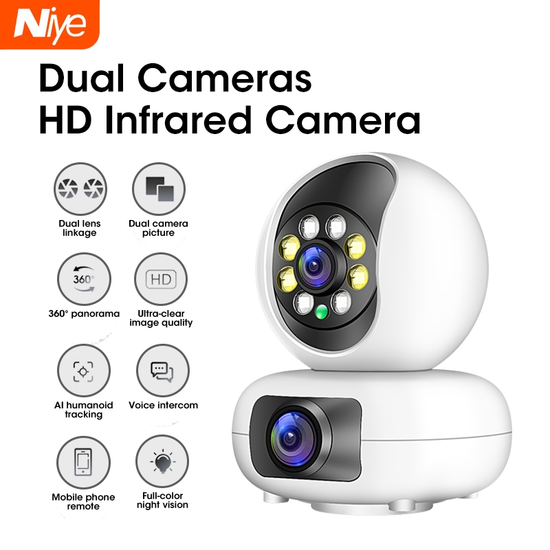 Niye CCTV Camera Dual lens Monitor Smart Camera Global Camera 360 ...
