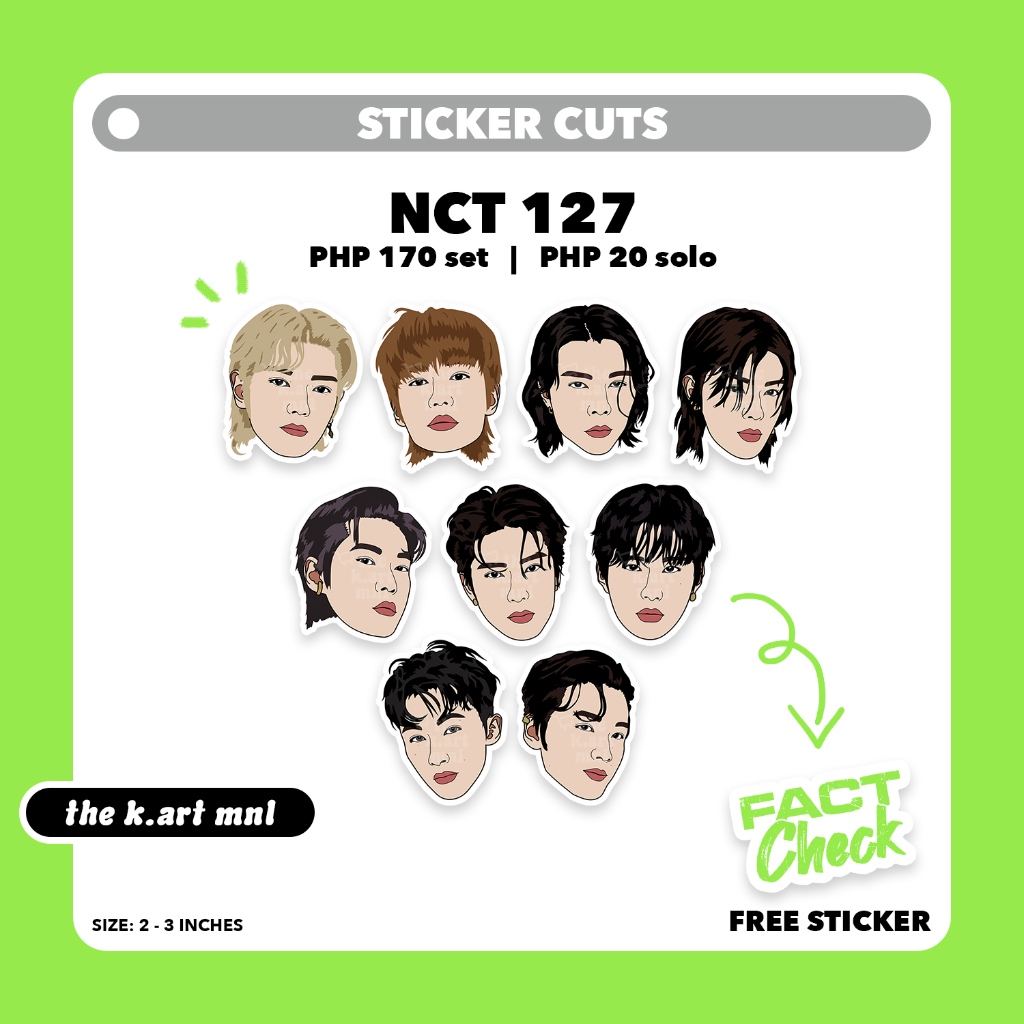 NCT 127 FACT CHECK Ver. - STICKER CUT SET | Shopee Philippines