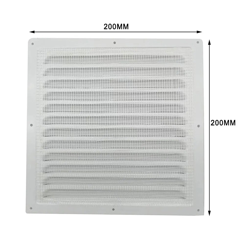 Vent Systems Grille Cover Louver Gable Vent Square Soffit Air Vent Louver with Insect Screen