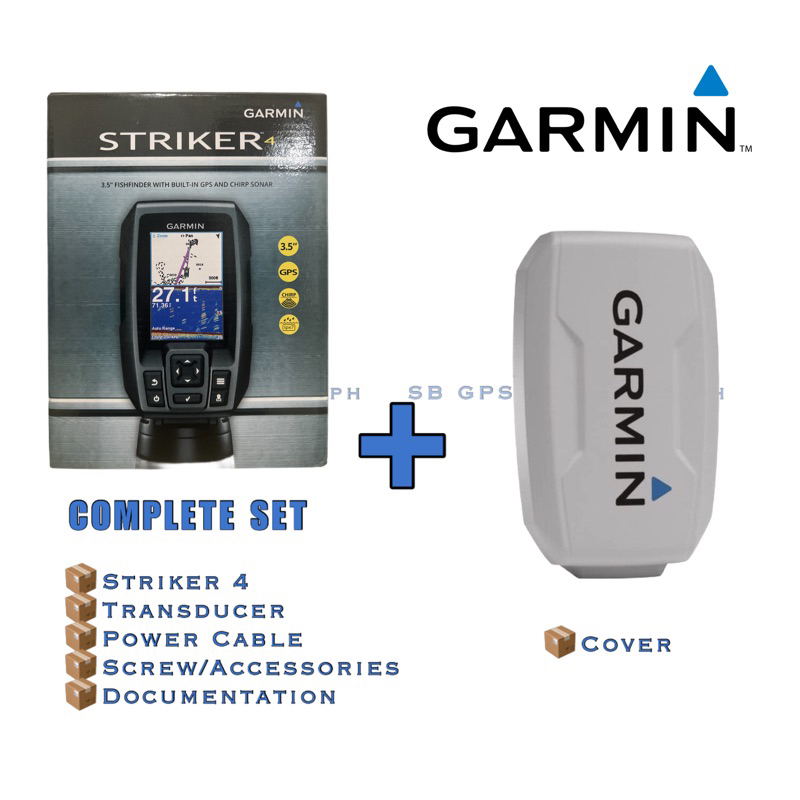 Garmin Striker 4 Fishfinder with Transducer & builtin GPS