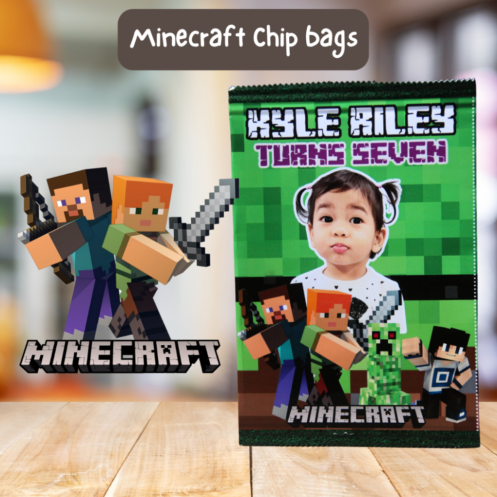 Customized Minecraft Chip Bags | Shopee Philippines