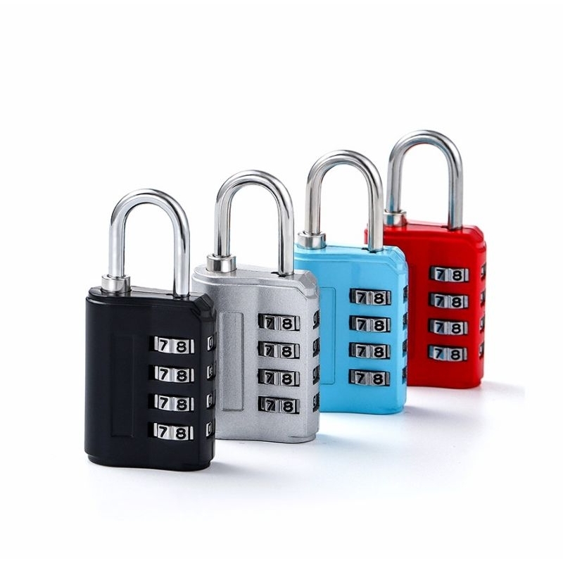 4-Digital Mechanical Password Padlock Luggage Combination Password Lock ...