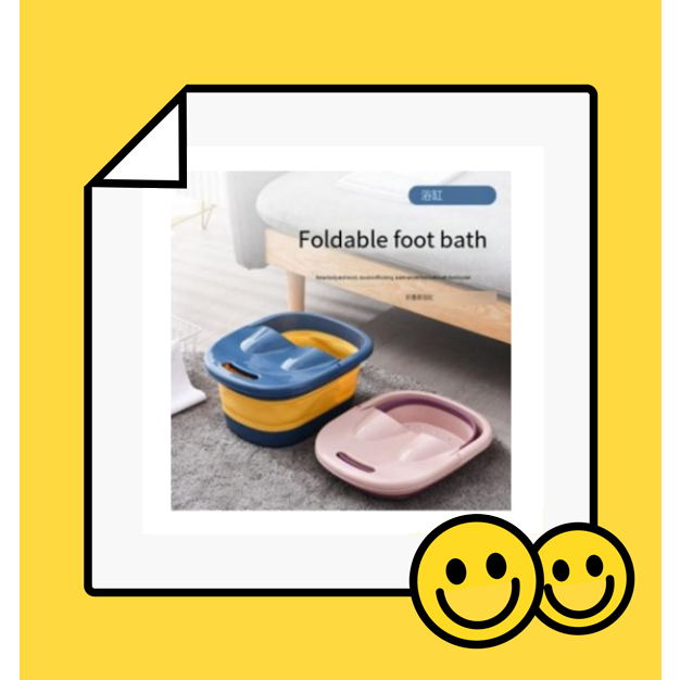 Folding Foot Bath Bucket Plastic Foot Bath Tub Thickened Foot Wash
