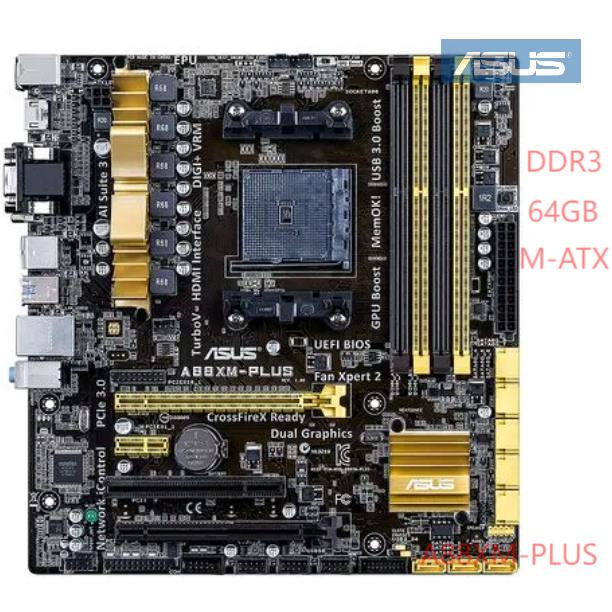 ASUS GIGABYTE desktop motherboard A55 A58 A68HMK A68HMDS2 A68HMS1